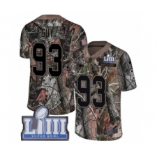 Men's Nike New England Patriots #93 Lawrence Guy Camo Rush Realtree Limited Super Bowl LIII Bound NFL Jersey