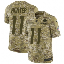 Men's Nike Pittsburgh Steelers #11 Justin Hunter Limited Camo 2018 Salute to Service NFL Jersey