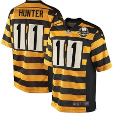Youth Nike Pittsburgh Steelers #11 Justin Hunter Elite Yellow/Black Alternate 80TH Anniversary Throwback NFL Jersey