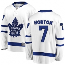 Men's Toronto Maple Leafs #7 Tim Horton Fanatics Branded White Away Breakaway NHL Jersey