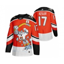 Men's Anaheim Ducks #17 Ryan Kesler Red 2020-21 Reverse Retro Alternate Hockey Jersey