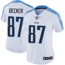 Women's Nike Tennessee Titans #87 Eric Decker Elite White NFL Jersey