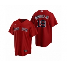 Men's Boston Red Sox #19 Jackie Bradley Jr. Nike Red Replica Alternate Jersey