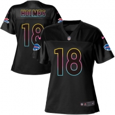 Women's Nike Buffalo Bills #18 Andre Holmes Game Black Fashion NFL Jersey