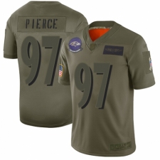 Youth Baltimore Ravens #97 Michael Pierce Limited Camo 2019 Salute to Service Football Jersey