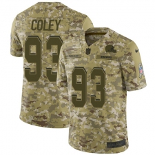 Youth Nike Cleveland Browns #93 Trevon Coley Limited Camo 2018 Salute to Service NFL Jersey