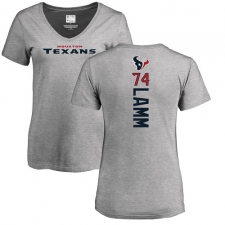 NFL Women's Nike Houston Texans #74 Kendall Lamm Ash Backer T-Shirt