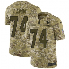 Youth Nike Houston Texans #74 Kendall Lamm Limited Camo 2018 Salute to Service NFL Jersey