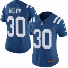 Women's Nike Indianapolis Colts #30 Rashaan Melvin Royal Blue Team Color Vapor Untouchable Elite Player NFL Jersey