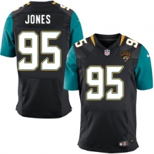 Men's Nike Jacksonville Jaguars #95 Abry Jones Black Alternate Vapor Untouchable Elite Player NFL Jersey