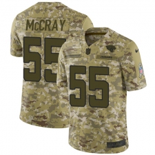 Youth Nike Jacksonville Jaguars #55 Lerentee McCray Limited Camo 2018 Salute to Service NFL Jersey