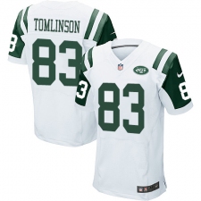Men's Nike New York Jets #83 Eric Tomlinson Elite White NFL Jersey
