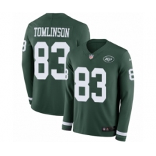 Youth Nike New York Jets #83 Eric Tomlinson Limited Green Therma Long Sleeve NFL Jersey