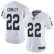 Women's Nike Oakland Raiders #22 Gareon Conley White Vapor Untouchable Limited Player NFL Jersey