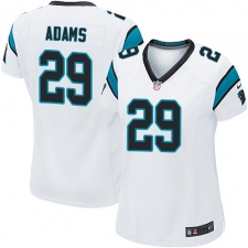 Women's Nike Carolina Panthers #29 Mike Adams Game White NFL Jersey