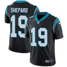 Youth Nike Carolina Panthers #19 Russell Shepard Black Team Color Vapor Untouchable Limited Player NFL Jersey