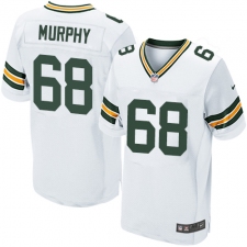 Men's Nike Green Bay Packers #68 Kyle Murphy Elite White NFL Jersey