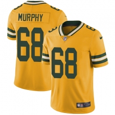 Youth Nike Green Bay Packers #68 Kyle Murphy Limited Gold Rush Vapor Untouchable NFL Jersey