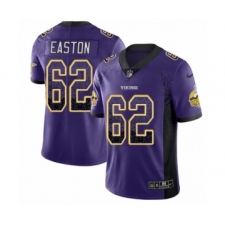 Youth Nike Minnesota Vikings #62 Nick Easton Limited Purple Rush Drift Fashion NFL Jersey