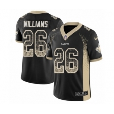 Youth Nike New Orleans Saints #26 P. J. Williams Limited Black Rush Drift Fashion NFL Jersey