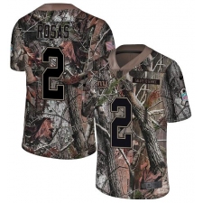 Youth Nike New York Giants #2 Aldrick Rosas Limited Camo Rush Realtree NFL Jersey