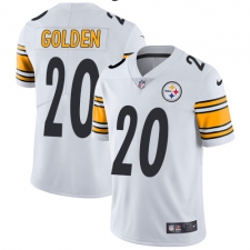 Youth Nike Pittsburgh Steelers #20 Robert Golden White Vapor Untouchable Limited Player NFL Jersey