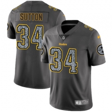 Youth Nike Pittsburgh Steelers #34 Cameron Sutton Gray Static Vapor Untouchable Limited NFL Jersey