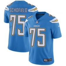 Men's Nike Los Angeles Chargers #75 Michael Schofield Electric Blue Alternate Vapor Untouchable Limited Player NFL Jersey