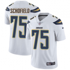 Men's Nike Los Angeles Chargers #75 Michael Schofield White Vapor Untouchable Limited Player NFL Jersey