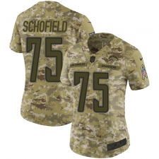 Women's Nike Los Angeles Chargers #75 Michael Schofield Limited Camo 2018 Salute to Service NFL Jersey