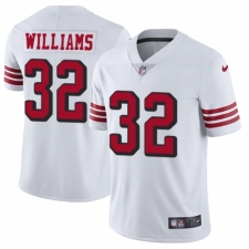 Youth Nike San Francisco 49ers #32 Joe Williams Limited White Rush Vapor Untouchable NFL Jersey