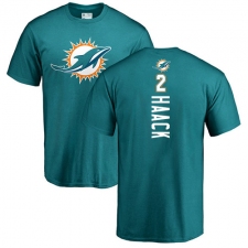 NFL Nike Miami Dolphins #2 Matt Haack Aqua Green Backer T-Shirt