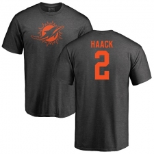 NFL Nike Miami Dolphins #2 Matt Haack Ash One Color T-Shirt