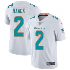 Youth Nike Miami Dolphins #2 Matt Haack White Vapor Untouchable Limited Player NFL Jersey