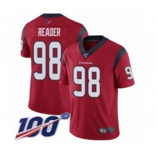 Men's Houston Texans #98 D.J. Reader Red Alternate Vapor Untouchable Limited Player 100th Season Football Jersey