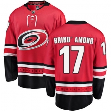 Men's Carolina Hurricanes #17 Rod Brind'Amour Fanatics Branded Red Home Breakaway NHL Jersey