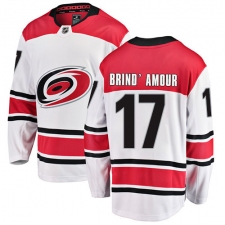 Men's Carolina Hurricanes #17 Rod Brind'Amour Fanatics Branded White Away Breakaway NHL Jersey