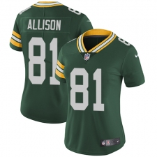 Women's Nike Green Bay Packers #81 Geronimo Allison Green Team Color Vapor Untouchable Elite Player NFL Jersey
