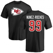 NFL Nike Kansas City Chiefs #99 Rakeem Nunez-Roches Black Name & Number Logo T-Shirt