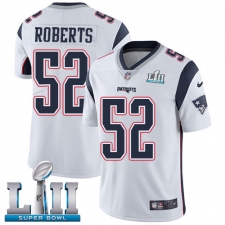 Youth Nike New England Patriots #52 Elandon Roberts White Vapor Untouchable Limited Player Super Bowl LII NFL Jersey