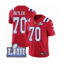 Men's Nike New England Patriots #70 Adam Butler Red Alternate Vapor Untouchable Limited Player Super Bowl LIII Bound NFL Jersey
