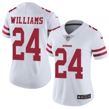 Women's Nike San Francisco 49ers #24 K'Waun Williams White Vapor Untouchable Elite Player NFL Jersey