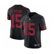 Men's San Francisco 49ers #15 Trent Taylor Black Vapor Untouchable Limited Player Football Jersey