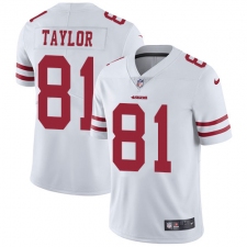 Youth Nike San Francisco 49ers #81 Trent Taylor White Vapor Untouchable Elite Player NFL Jersey