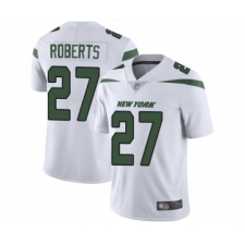 Men's New York Jets #27 Darryl Roberts White Vapor Untouchable Limited Player Football Jersey