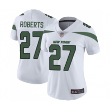 Women's New York Jets #27 Darryl Roberts White Vapor Untouchable Limited Player Football Jersey