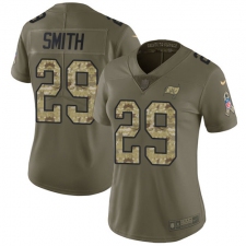 Women's Nike Tampa Bay Buccaneers #29 Ryan Smith Limited Olive/Camo 2017 Salute to Service NFL Jersey