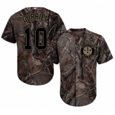 Youth Majestic Houston Astros #10 Yuli Gurriel Authentic Camo Realtree Collection Flex Base MLB Jersey