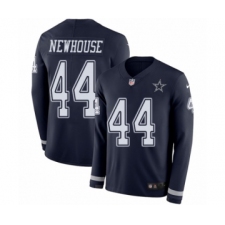 Men's Nike Dallas Cowboys #45 Rod Smith Limited Navy Blue Therma Long Sleeve NFL Jersey