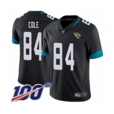 Men's Jacksonville Jaguars #84 Keelan Cole Black Team Color Vapor Untouchable Limited Player 100th Season Football Jersey